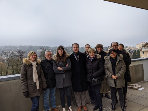 Visite de chantier Les Jardins de Marius à BARBERAZ