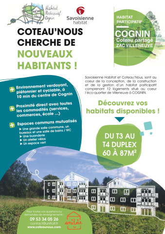COTEAU NOUS RECHERCHE DE NOUVEAUX HABITANTS