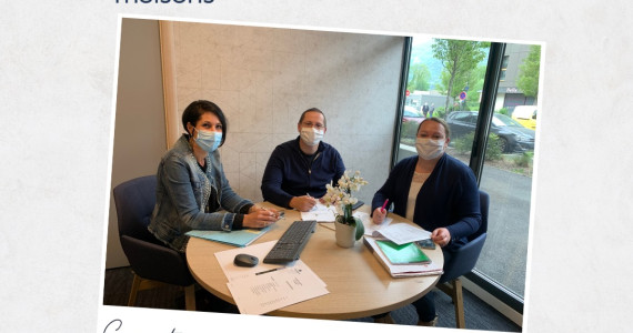 Signature promesse de vente et CCMI - Domaine des Crauses