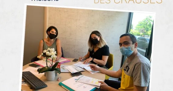 Signature promesse de vente et CCMI - Domaine des Crauses