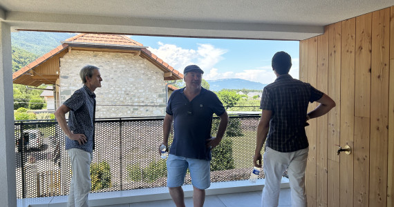 Visite des Elus la Serraz Bourget du Lac