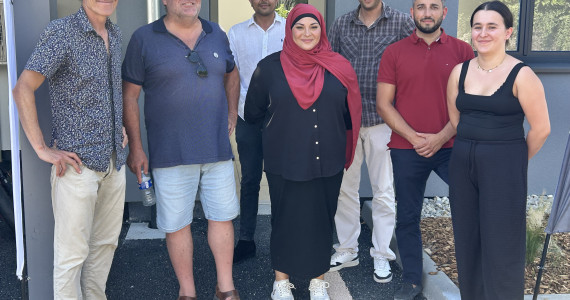 Visite des Elus la Serraz Bourget du Lac