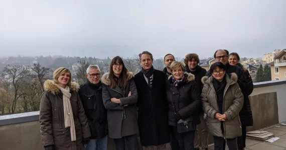 Visite de chantier Les Jardins de Marius à BARBERAZ