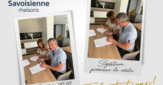 Signature promesse de vente - Domaine de Routens - La Ravoire