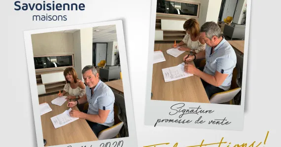 Signature promesse de vente - Domaine de Routens - La Ravoire