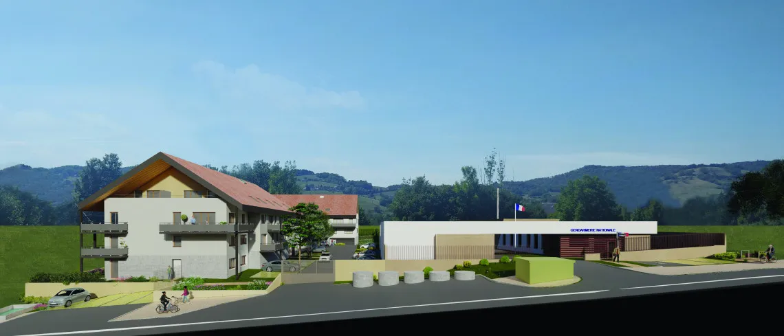 Le projet SENTINA : 26 logements de fonction et d’une caserne de gendarmerie à Novalaise